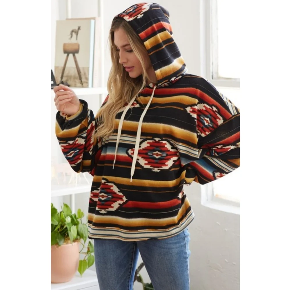 🆕🌿BOHO BOUTIQUE HOODIE SWEATER 🌿 - Picture 4 of 10